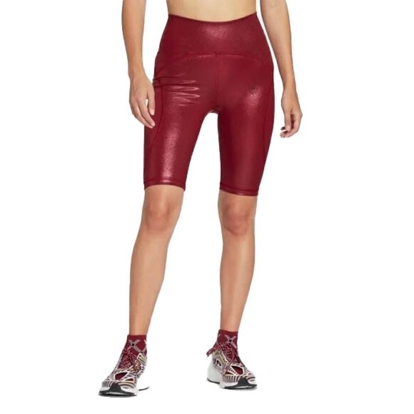 🆕 $100 STELLA MCCARTNEY ADIDAS SHINY CYCLING TIGHTS size medium - Picture 1 of 6